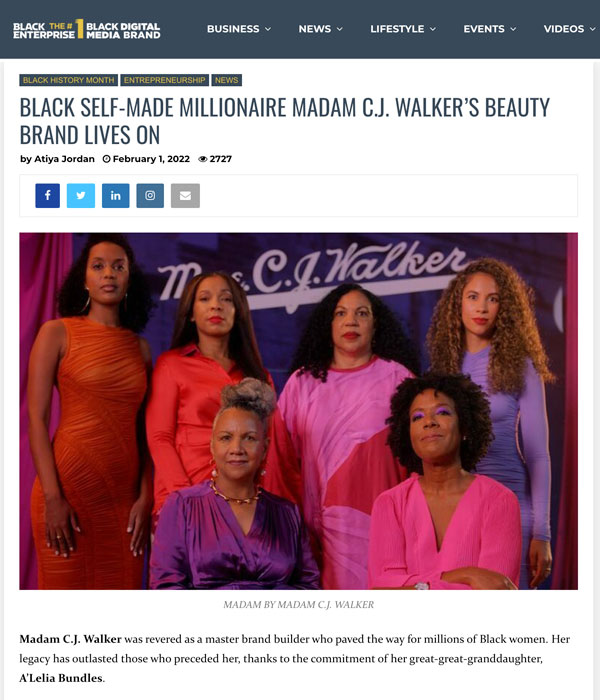 Black Enterprise Article - MADAM